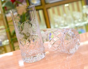 Vasos cristal joyeria nuñez rabade lugo