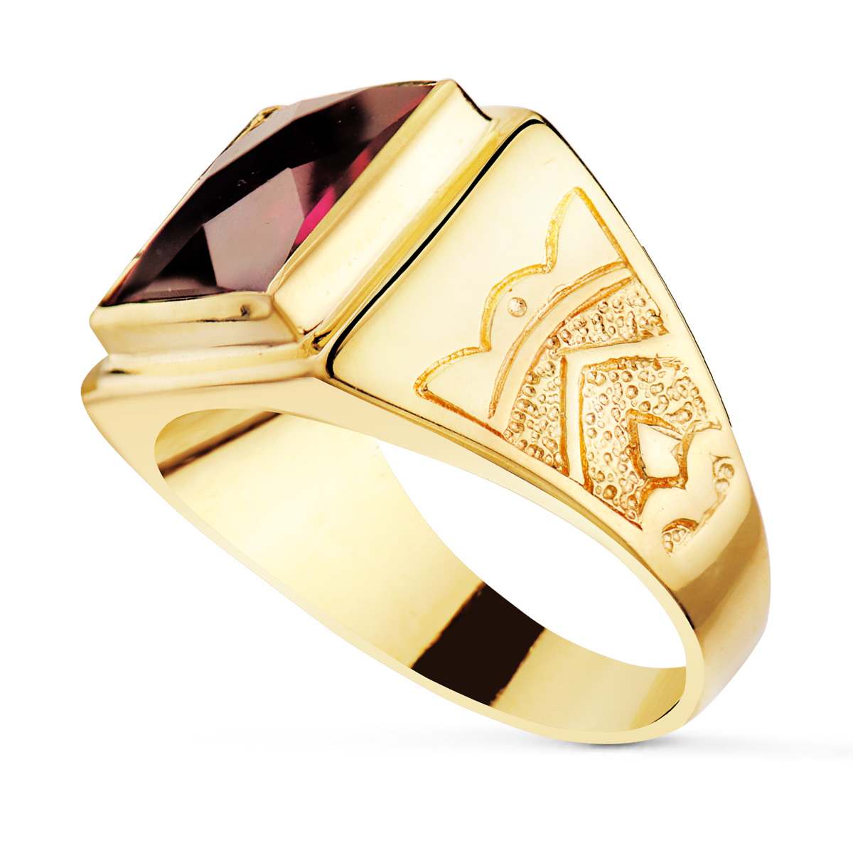 Anillo con Piedra de Oro 18K - Joyería Núñez